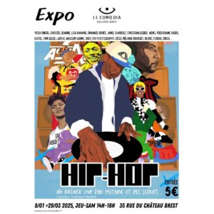 Affiche par Fred Ebami pour l'exposition hip hop